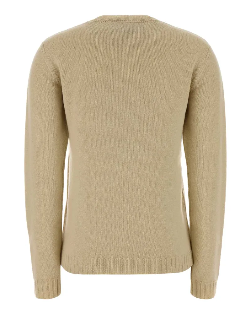 Valentino Garavani Women's Beige Wool Sweater Betullanero Exterior: Virgin Maglieria Beige