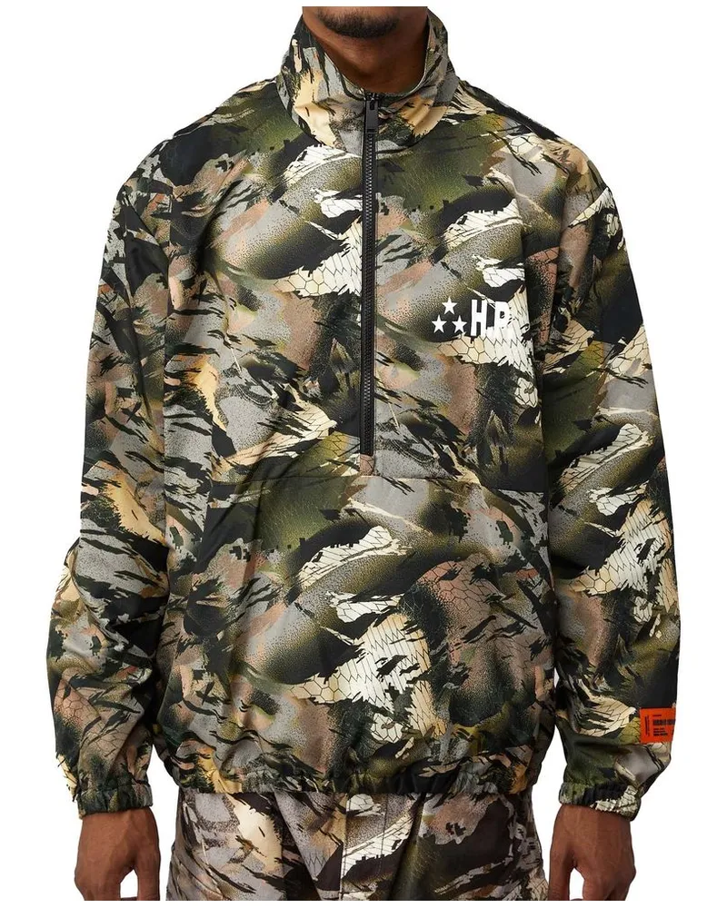 Heron Preston Men Bicolor Polyamide Shell Jacket Clothing Multicolor