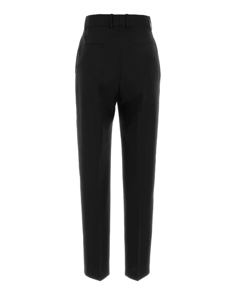 Jil Sander Women's Black Wool Pant 001 Exterior: Virgin Pantaloni Trousers Black