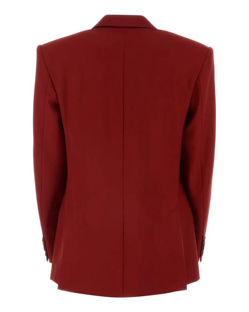 Stella McCartney Women's Tiziano Red Wool Blazer Ruby Giacche E Gilet Jacket Red