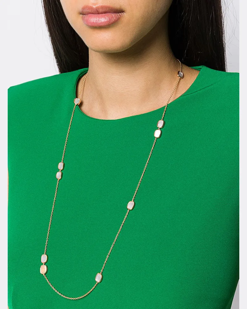 Roberto Coin Women's 18kt Rose Gold Mother Of Pearl Necklace Continuty Rose