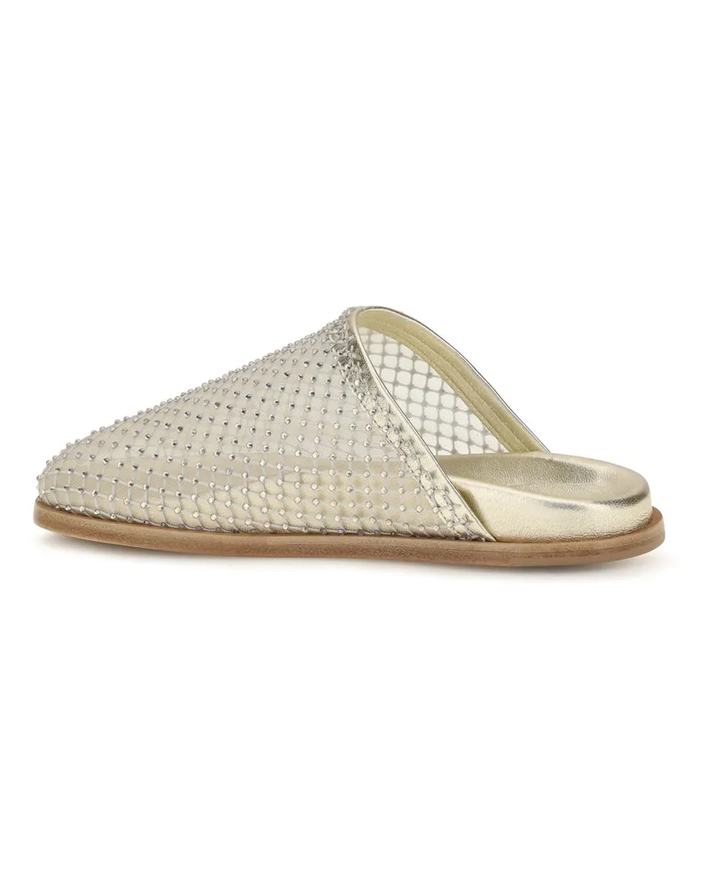 forte_forte Women's Mesh Sabot Platino Upper: Fabric; Sole: Rubber Sandal Gold