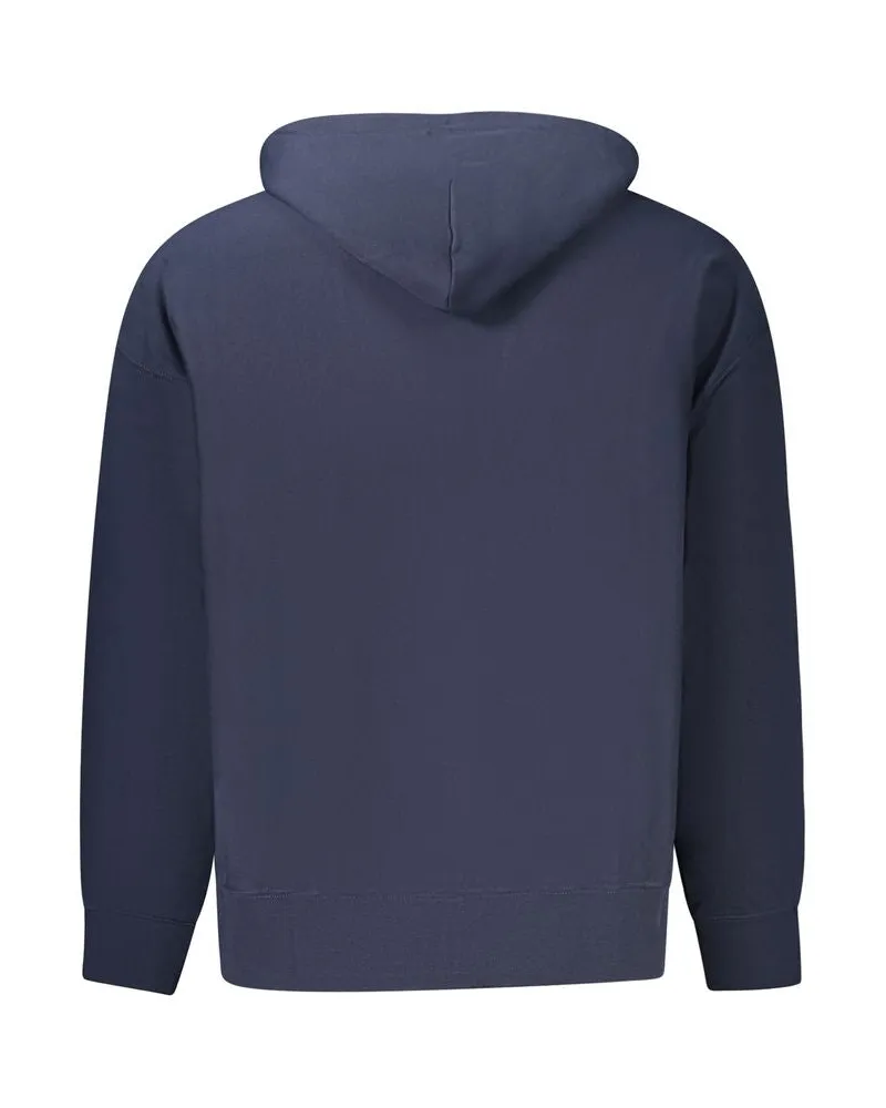 Calvin Klein Cotton-Blend Hoodie — Navy Navy