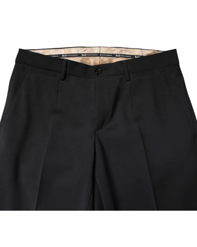 Dolce & Gabbana Wool Formal Trousers — Black Black