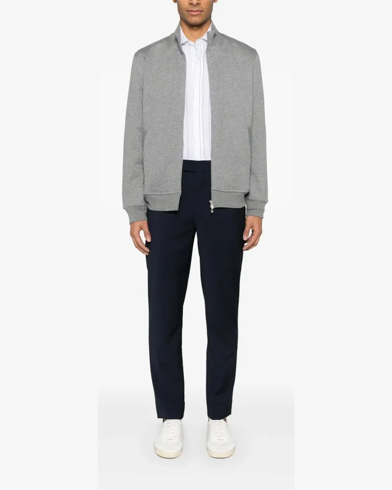 Brunello Cucinelli Men's Mélange-Effect Sweatshirt Gray Ss25 M Gray
