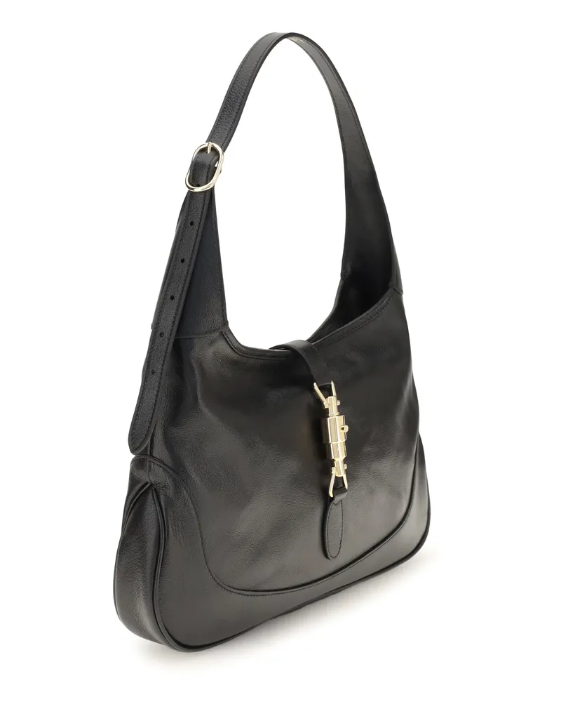 Gucci Women's Shoulder Bag Jackie 1961 Black Leather Calf Black