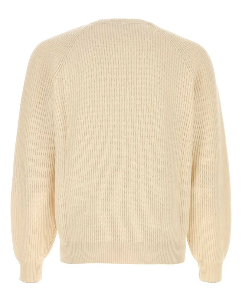 Brunello Cucinelli Burro+nebbia Exterior: Cashmere Maglieria Sweater Beige
