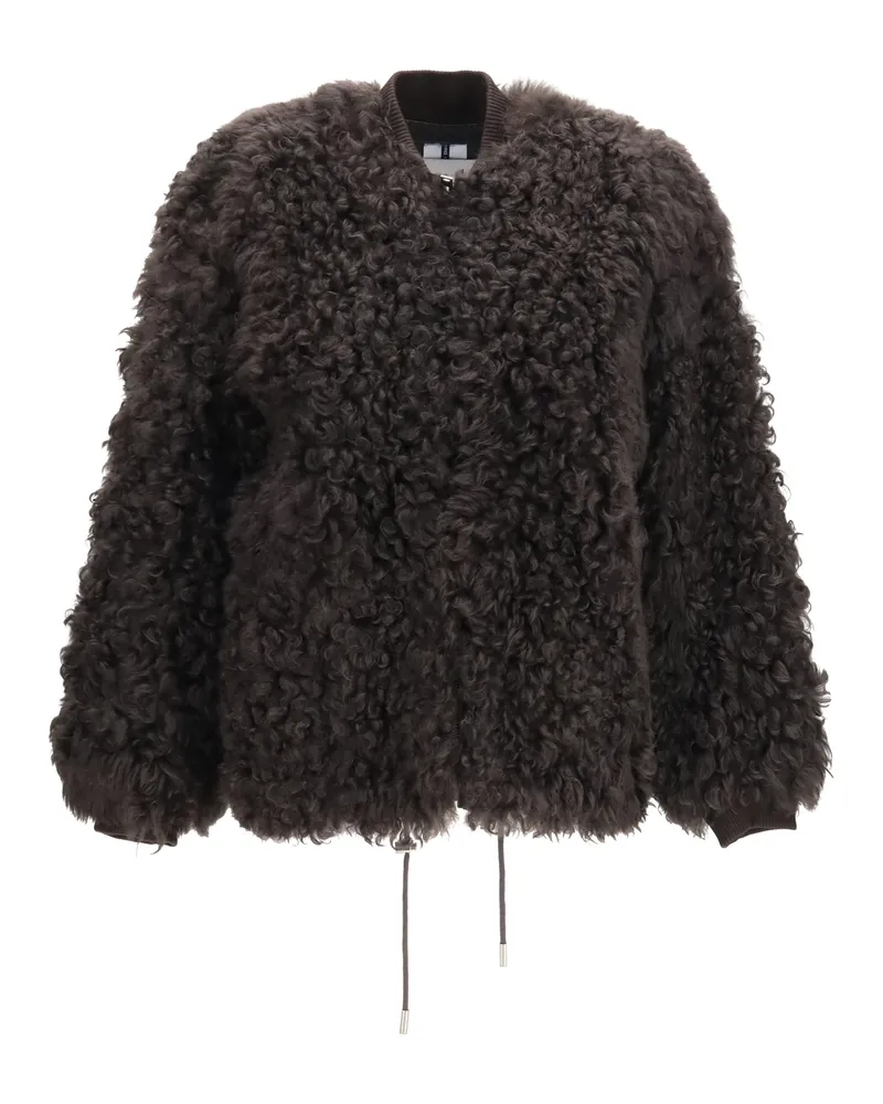 s.w.o.r.d 6.6.44 S.W.O.R.D 6.6 Faux Fur Teddy-Effect Jacket — Black Black