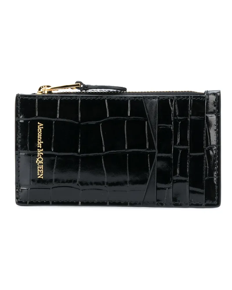 Alexander McQueen Card Case — Black Black