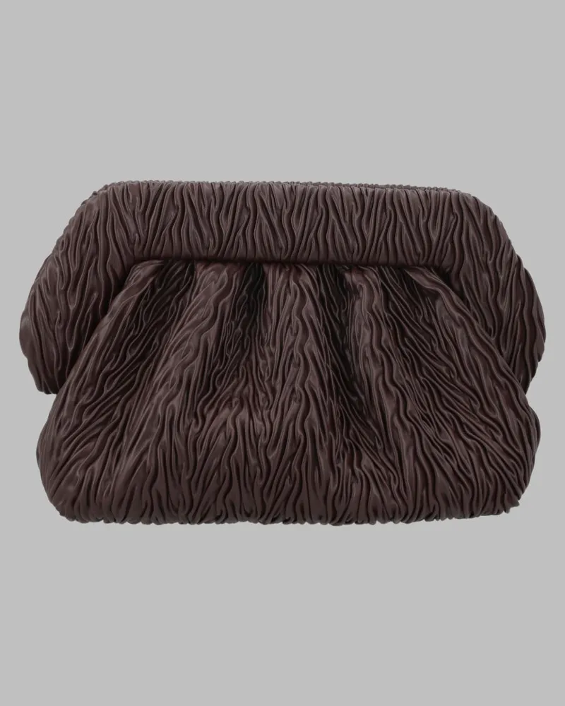 THEMOIRÈ Bios Clutch — Brown Brown