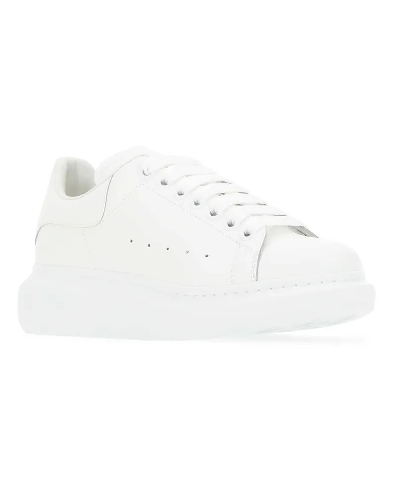 Alexander McQueen Leather Sneakers — White White