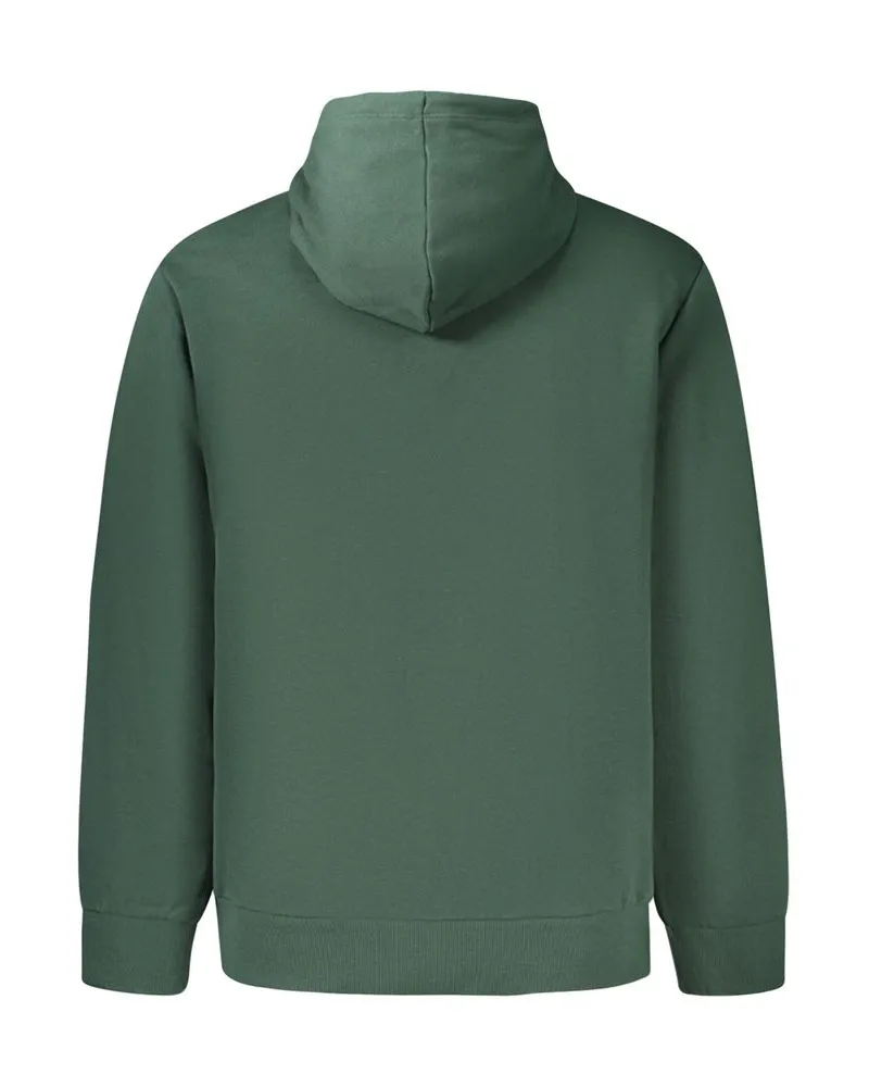 Timberland Logo-Embroidered Cotton-Blend Hoodie — Green Green