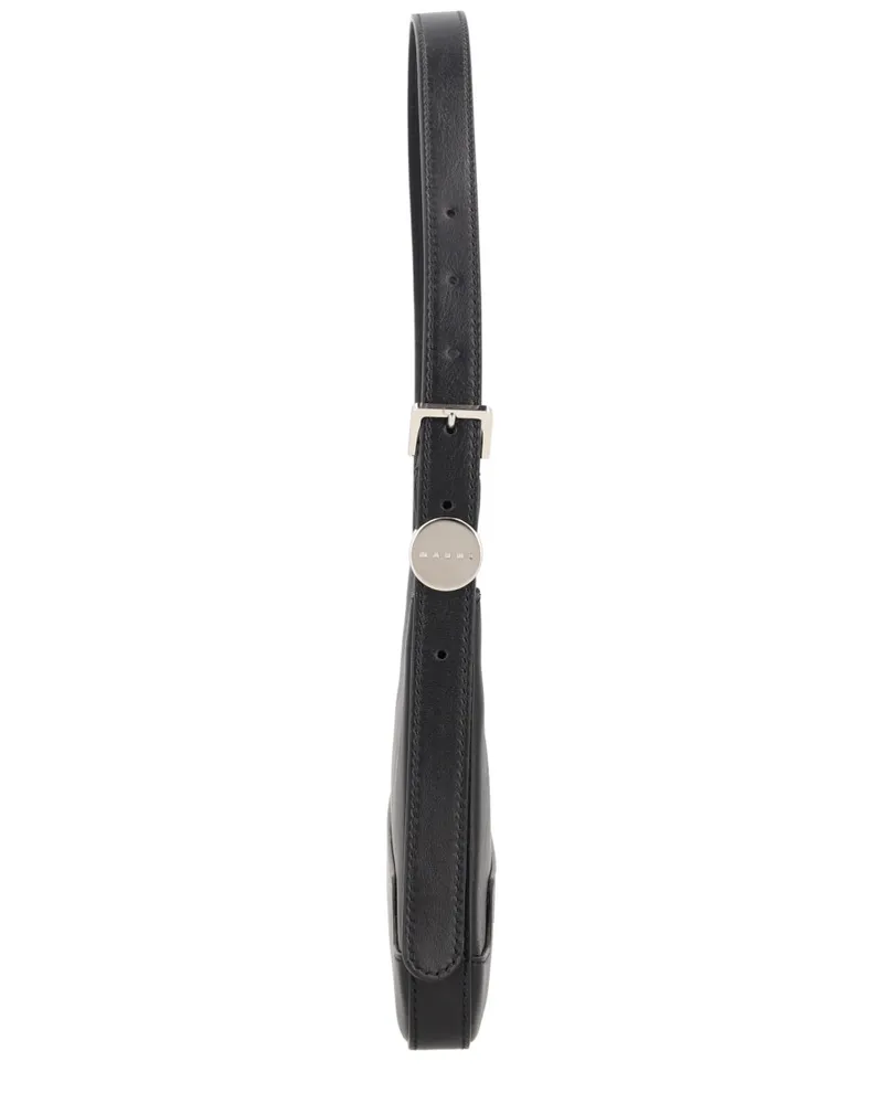 Marni Calf Leather Shoulder Bag — Black Black