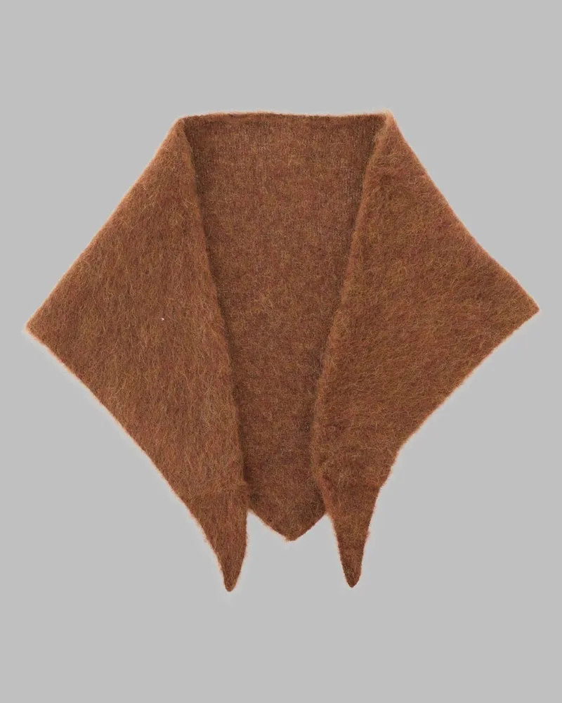 Uma Wang Alpaca Blend Scarf — Brown Brown