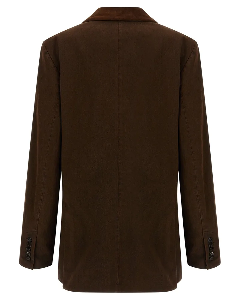 Dries van Noten Befya Blazer — Brown Brown
