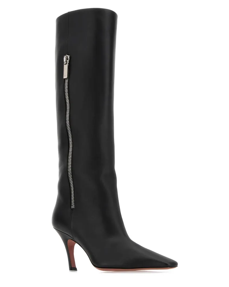 Amina Muaddi Monaboot Bla80mbenhee Black80mmbendedheel Stivali Boot Black