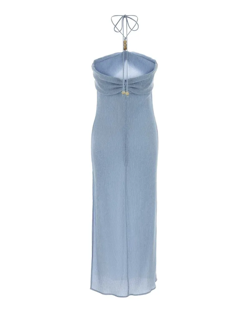 Magda Butrym Women's Light Blue Stretch Lyocell Blend Dress Lightblue Abiti Blue