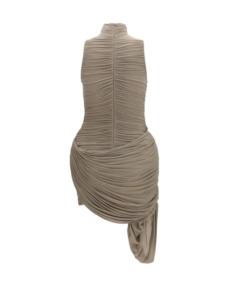 Magda Butrym Women's Beige Copper Cocktail Dress Beige