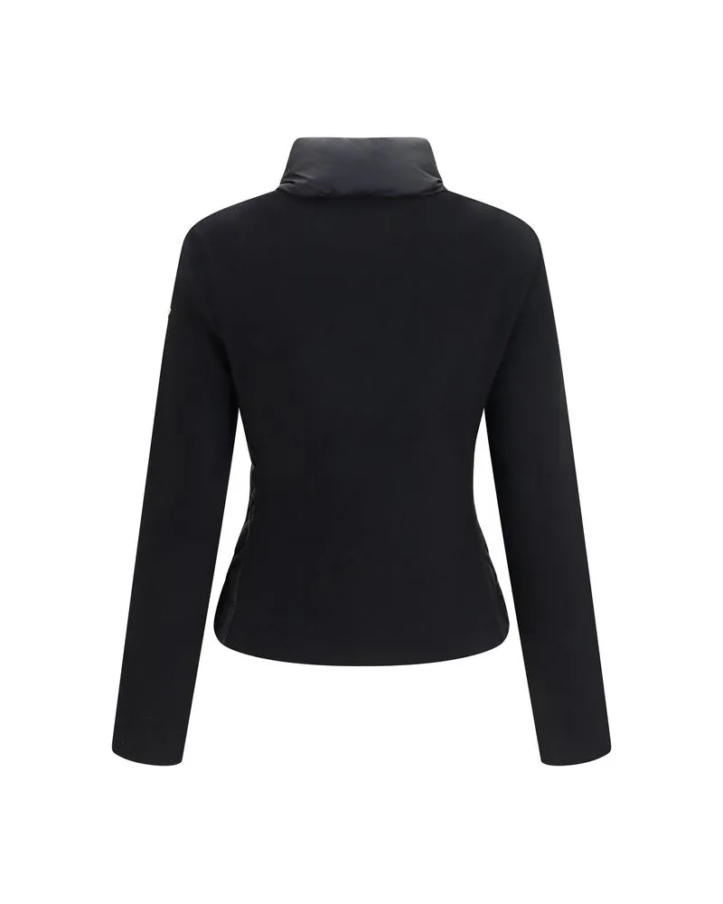 Moncler Women Black Cotton Shell Jacket Clothing Black