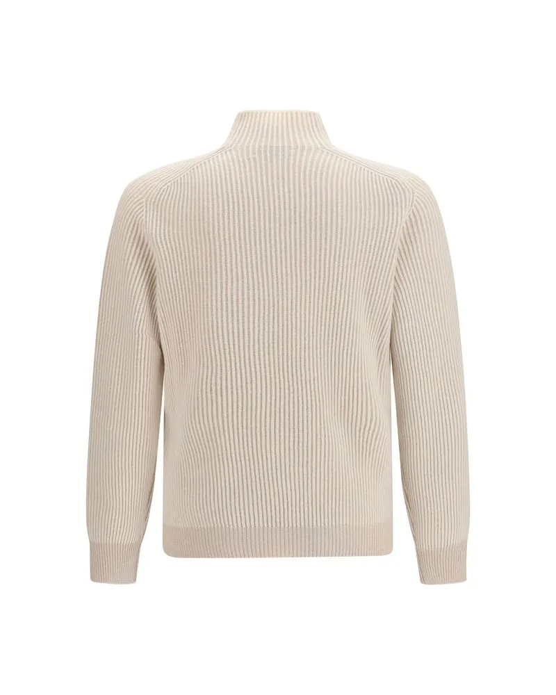 Brunello Cucinelli Men's Beige Cashmere Turtleneck Clothing Beige