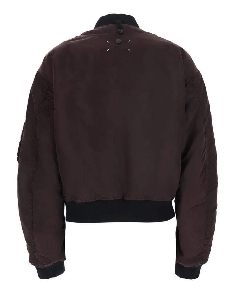 Maison Margiela Tech Fabric Polyamide Jacket — Brown Brown
