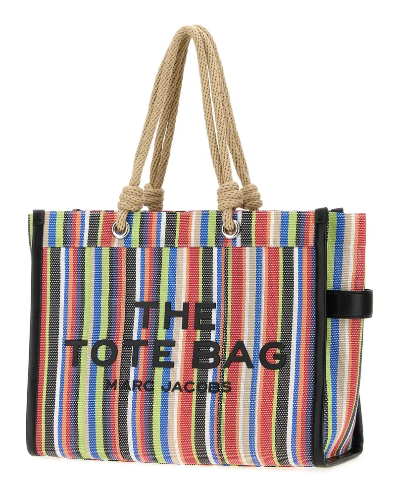 Marc Jacobs Women's Embroidered Canvas Large The Tote Bag Shopping Redmulti Borse A Mano Multicolor