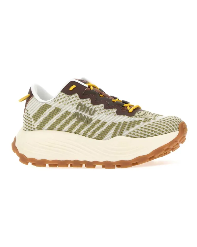 Miu Miu Women's Multicolor Fabric Sneakers Edera Multicolor