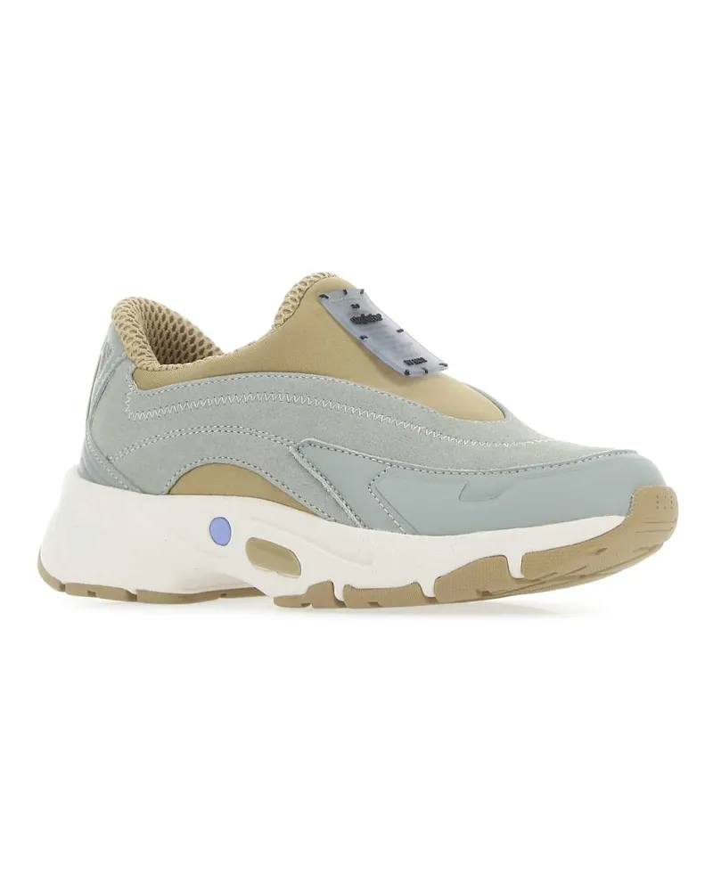 McQ Unisex Multicolor Fabric And Suede Aratana 2.0 Slip Ons 1401 Sneaker Gray