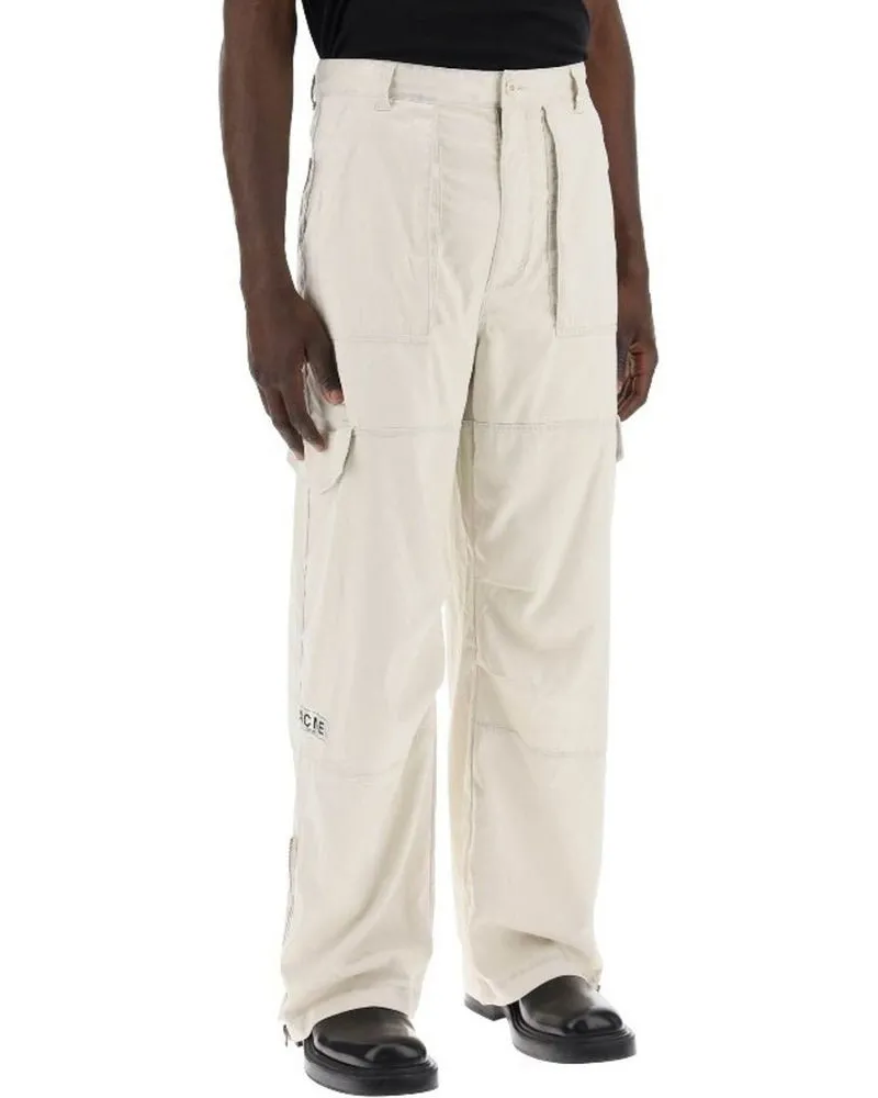 Acne Studios Men's Beige Polyester Cargo Pants Beige