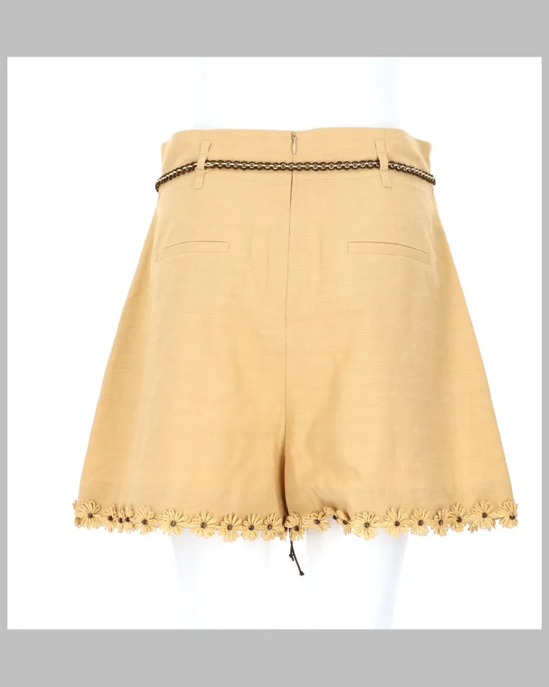 Zimmermann Mahon Shorts — Beige Beige