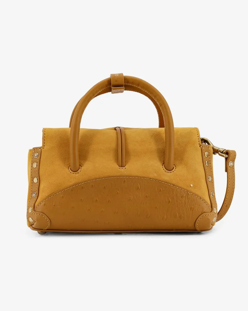 Zanellato Women's Crossbody Bag Yellow Suede Shoulder Yellow