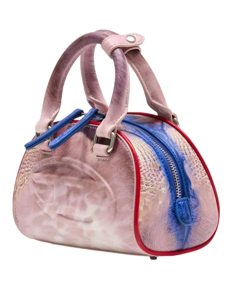 Diesel Women's 1dr Dome Crossbody -  Synthetic Pink Bags Crossbodies Pink