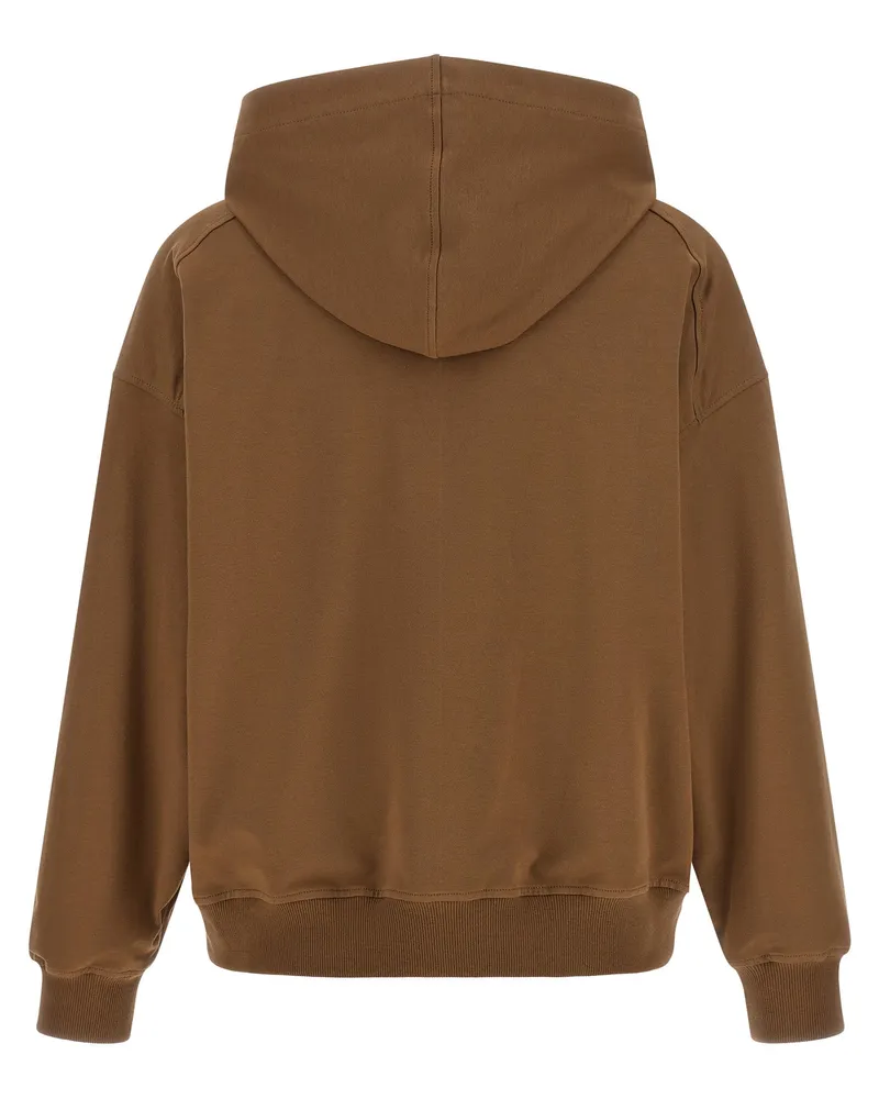 Brunello Cucinelli Women Brown Cotton Hoodie Clothing Brown
