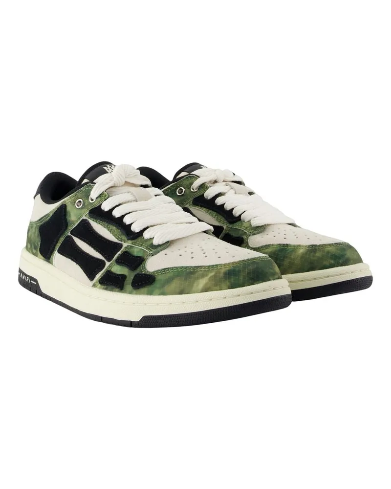 Amiri Men's Camo Skel Top Low Sneakers -  Synthetic Green Shoes Green