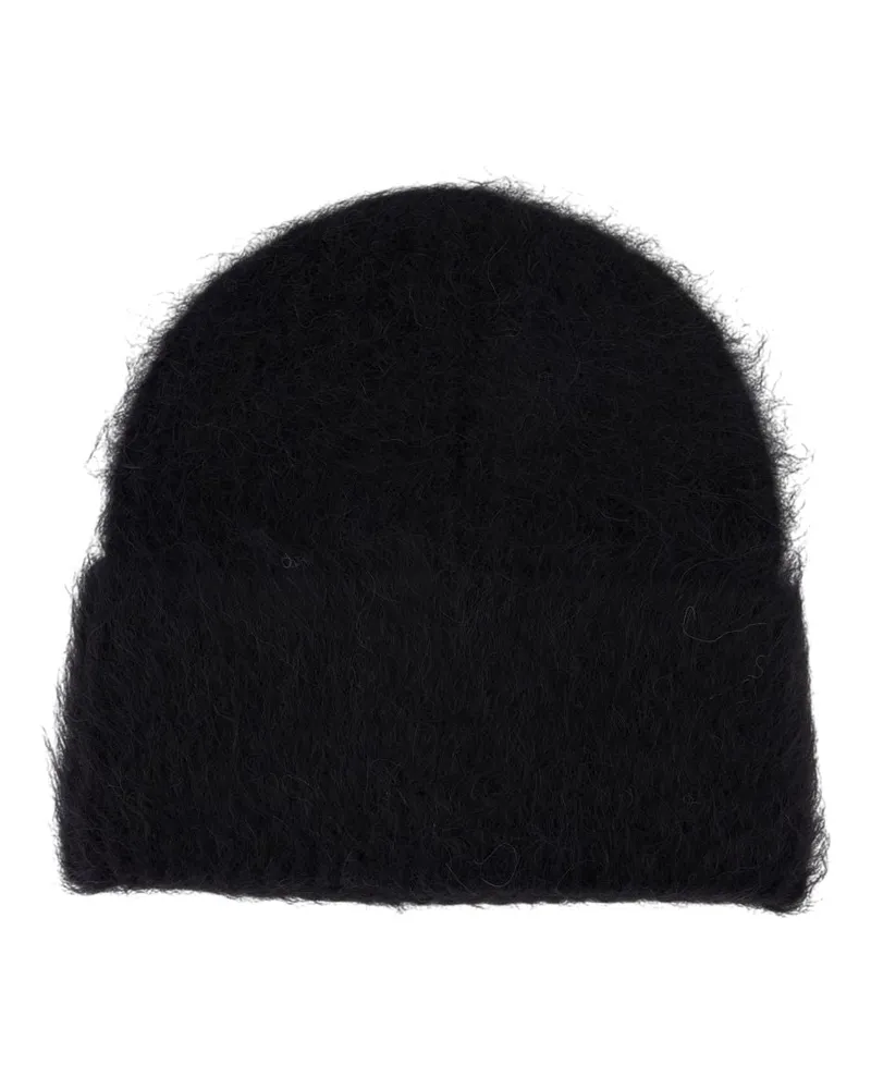 Totême 244-WSH1524-YA0106-001 Alpaca Wool Beanie — Black Black