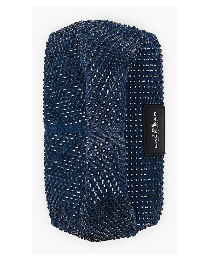 Marc Jacobs Women's Handbag Dark Wash Crystal Cotton Satchel-bags Blue