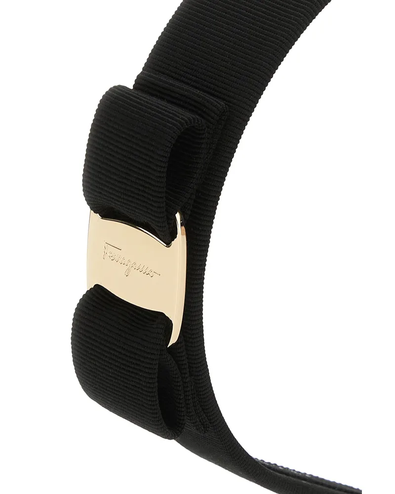 Ferragamo Women's Vara Hair Band Black Mixed Fibres Bands Black