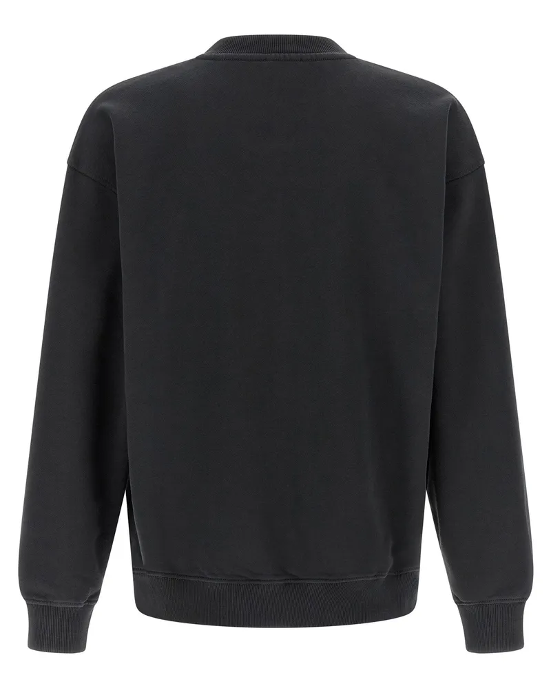 Diesel Flocked Logo Sweatshirt — black Black