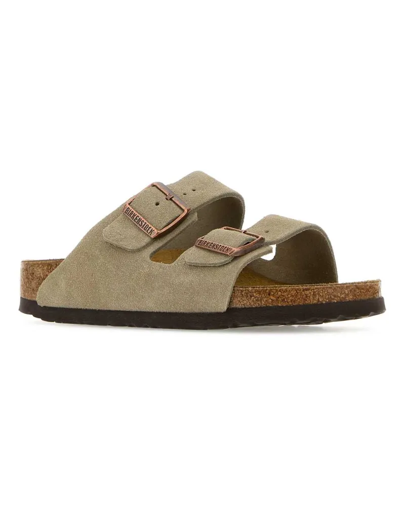 Birkenstock Suede Slippers — Beige Beige