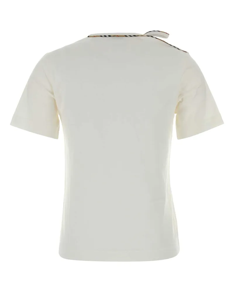 Burberry Check T-Shirt — White White