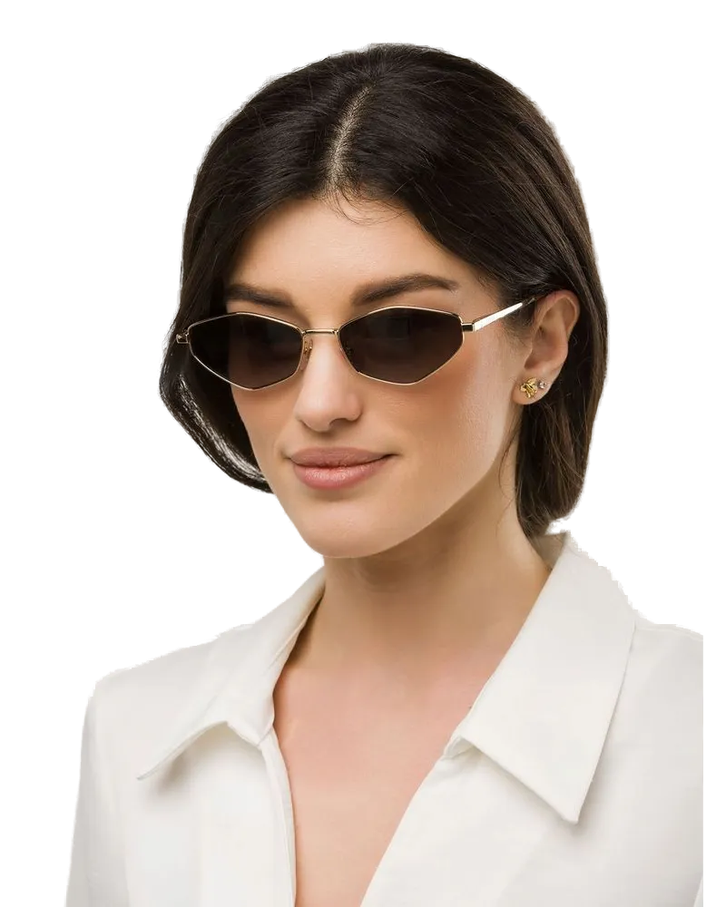 Furla Women's Sunglasses Rose Gold-Smoke Gradient Metal Eyewear - Gold/smoke Rose