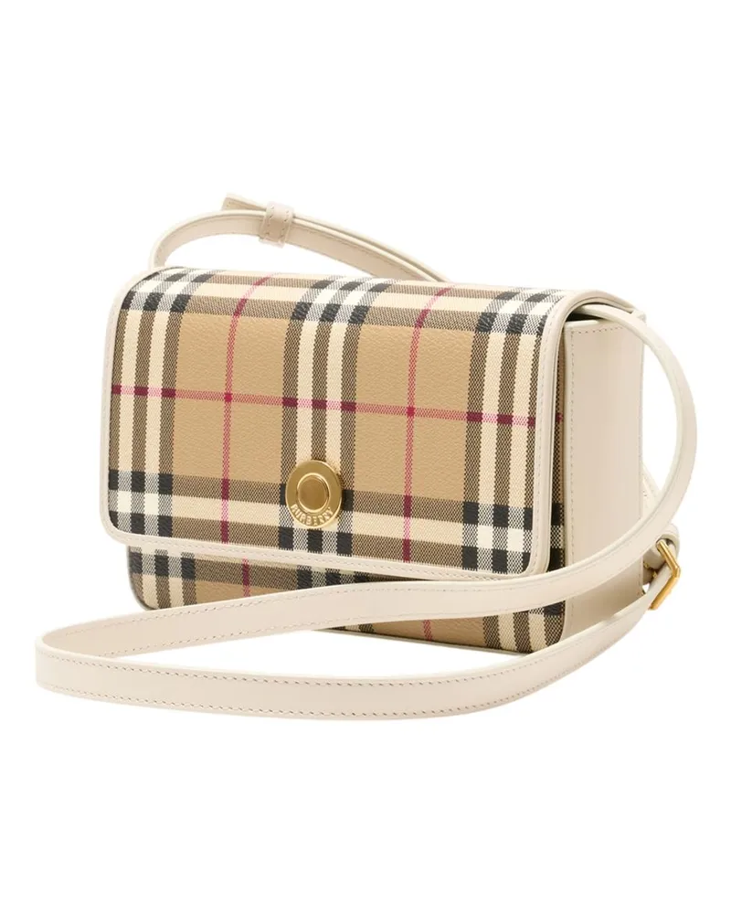 Burberry Women's Ls Hampshire Dfc Shoulder Bag -  Synthetic Multi Crossbodies Beige