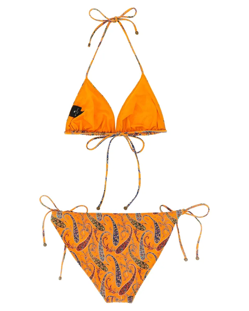 Etro Women's Orange Polyamide Bikini Clothing Orange