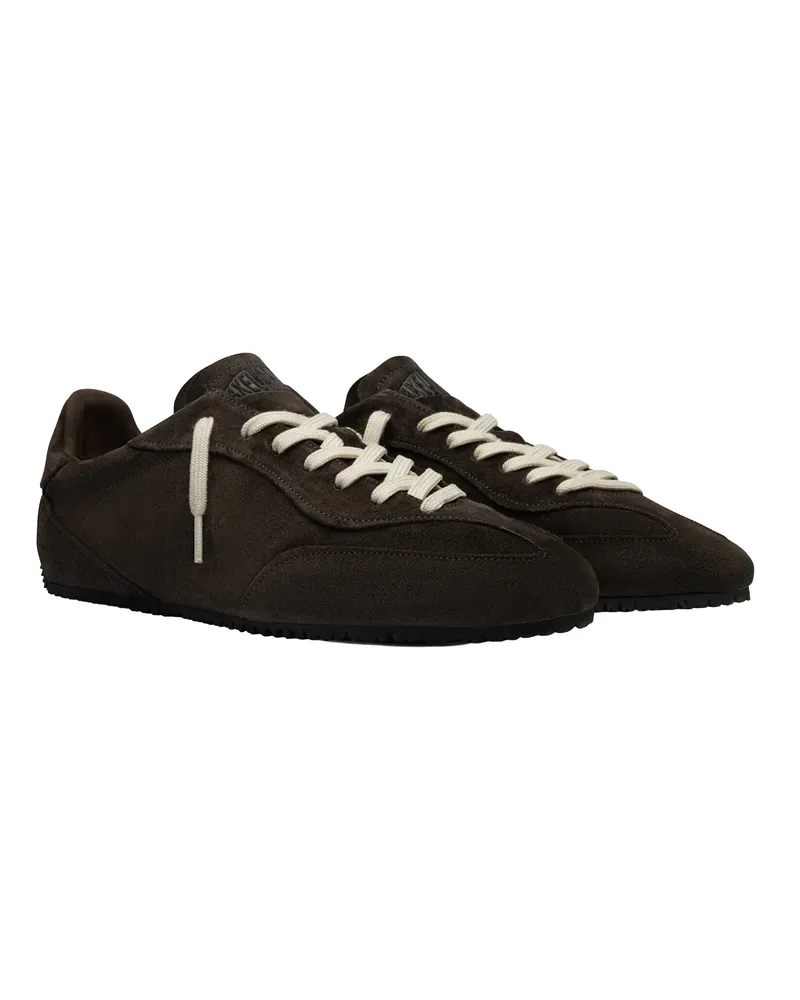 Axel Arigato Men's Sneakers La Daze Runner Dark Brown-Black Suede Upper: Suede; Lining: Bamboo Trainers Brown/black Brown