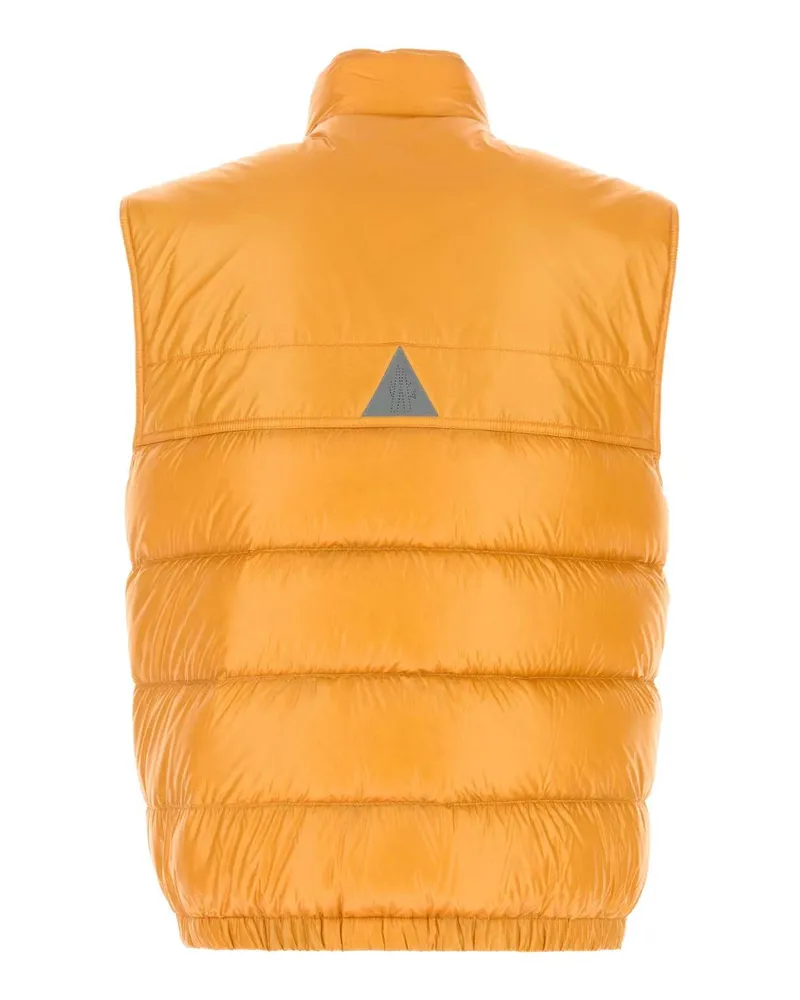 Moncler Men's Yellow Nylon Sleeveless Uychi Down Jacket 123 Giubbini Yellow