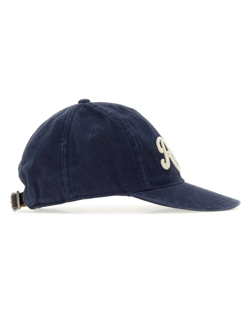 Ralph Lauren WOVEN-CAP Embroidered Logo Baseball Cap — Navy Navy