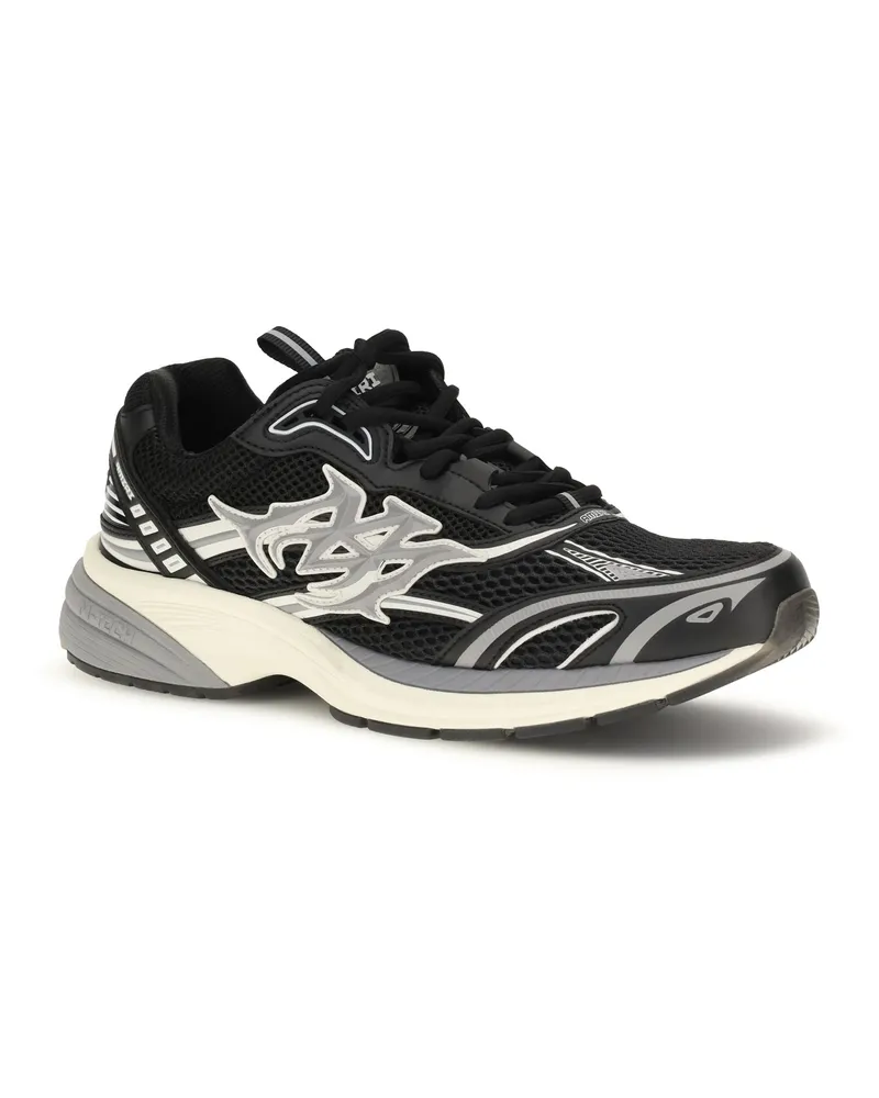 Amiri Men's M Tech Logo Sneakers Black Grey Black