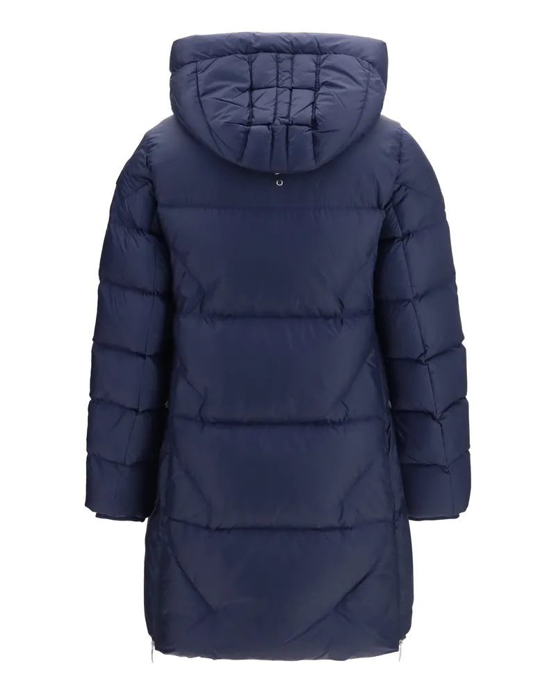 Parajumpers Women Puffer Jacket Janet Navy Blue Duck Down Navy
