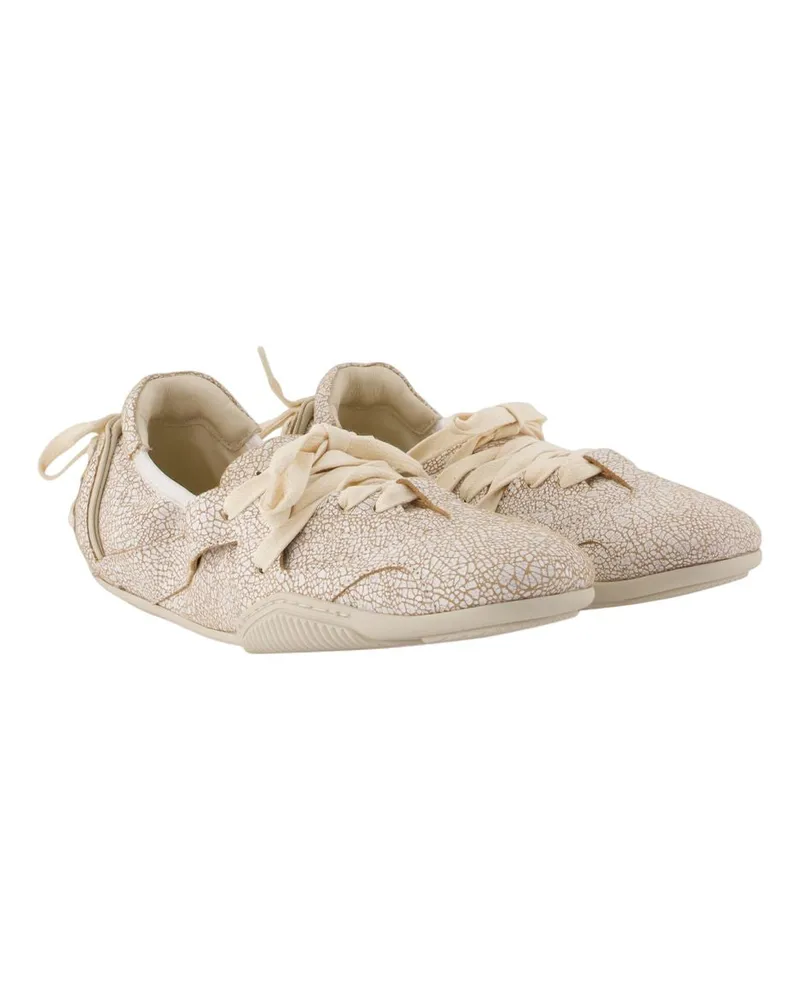 Acne Studios Women's Fn Wn Shoe000940 Trainers Leather Ivory Calfskin Shoes Ivory