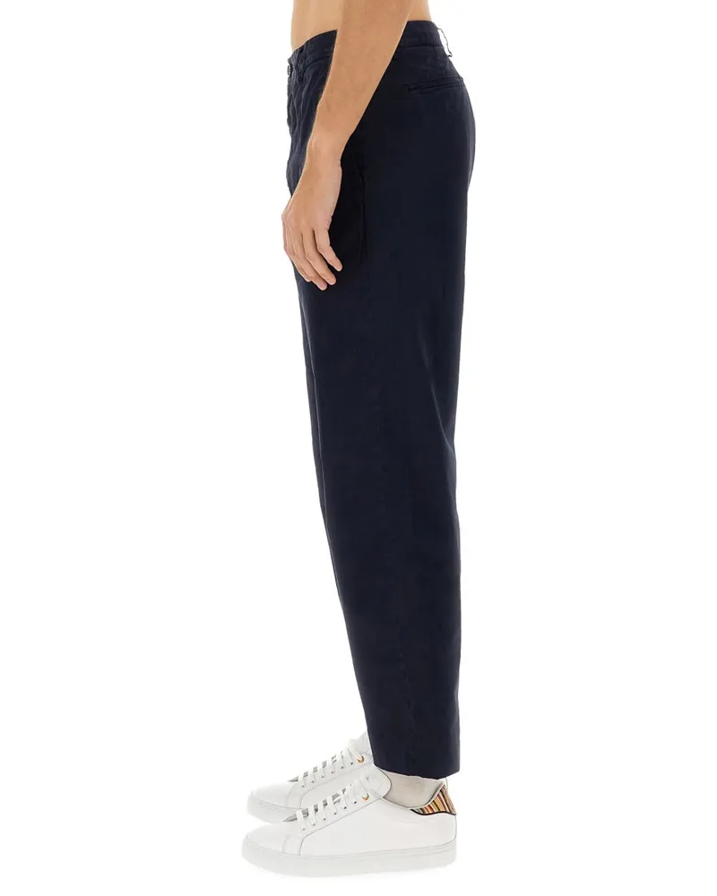 Paul Smith Cotton Trousers — Blue Blue